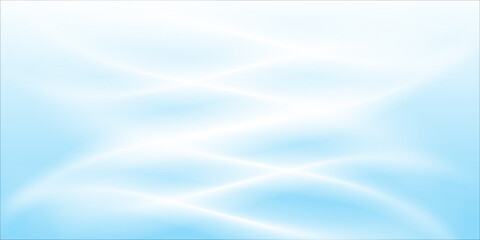 Fototapeta premium Abstract white wavy glowing lines on a blue background. Futuristic digital high-technology pattern. Health Care concept. Vector