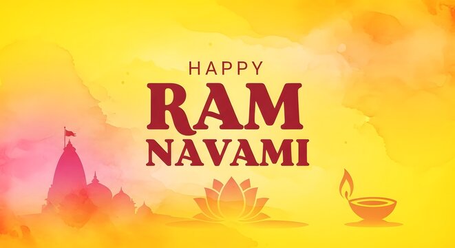 Happy ram navami celebrations lord rama's birthday festival of joy