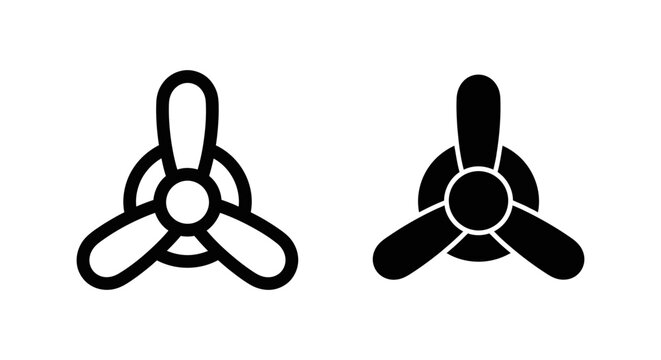 A minimalist illustration of two fidget spinner icons in black and white on a clean background