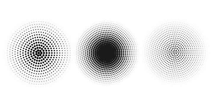 Radial circle lines. Circular radiating lines geometric element. Abstract geometric shapes. Design element. Vector illustration. EPS 10