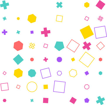 pattern grid square Abstract geometric shapes background colorful modern design pattern creative graphic elements