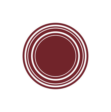 Abstract geometric design with concentric circles on dark background