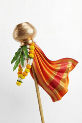 Plakat Traditional Gudi Padwa Celebration Banner with Cultural Elements
