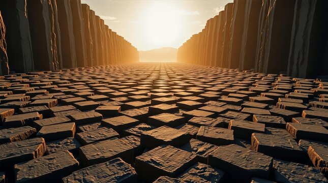 Natural basalt geometric terrain background