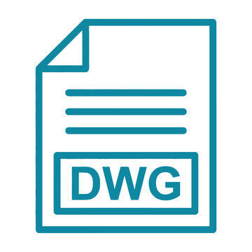 Dwg file format icon design