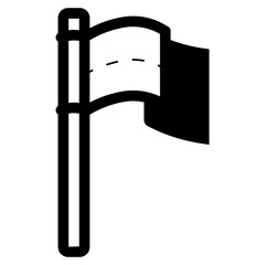 soccer or football waving corner flag icon © agusraharj