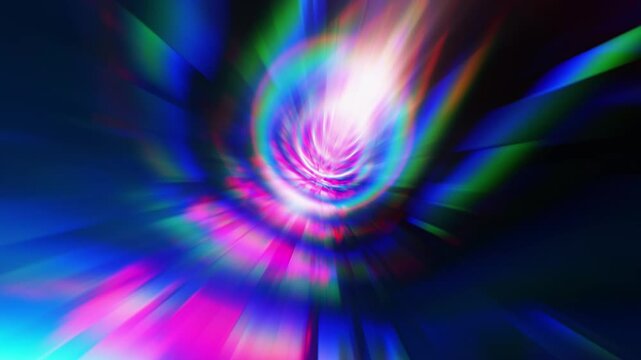 Animated background simulating the colors of light passing through a prism