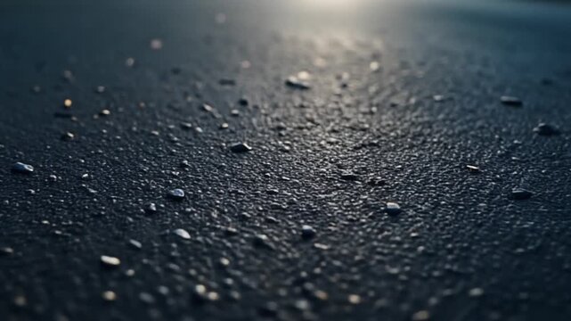 A macro closeup of rain drops on the window glass reveals a textured abstract pattern