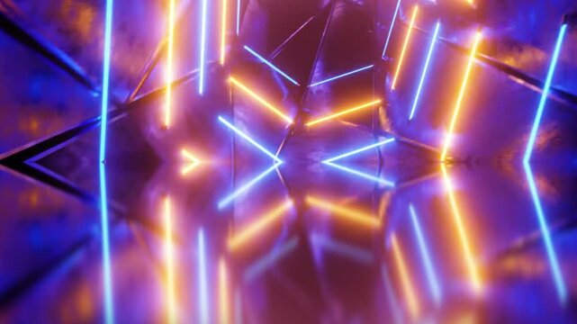 Abstract animated mirror background