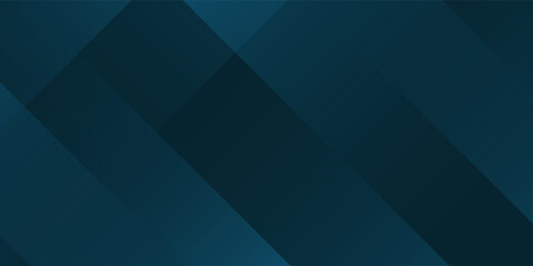 Fototapeta premium Blue modern abstract wide banner with geometric shapes. Dark blue abstract background. eps 10