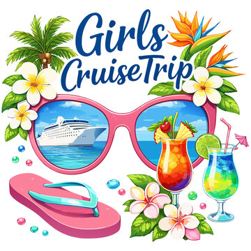 Girls Cruise Trip Tropical Cruise Vacation