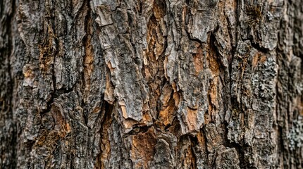 Obraz premium Rough Textured Tree Bark Close-up Background