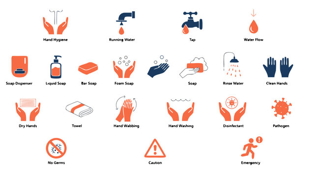 collection of safety and construction icons Vector