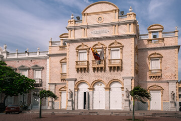 Obraz premium Centuries of Applause Echoing Through Cartagena’s Historic Teatro Heredia