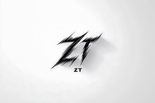 A black and white logo featuring the stylized letters ZT with a bold brush stroke design on a clean white background