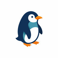 Fototapeta premium This adorable penguin illustration captures the essence of wildlife conservation and environmental awareness, perfect for eco-friendly brands.