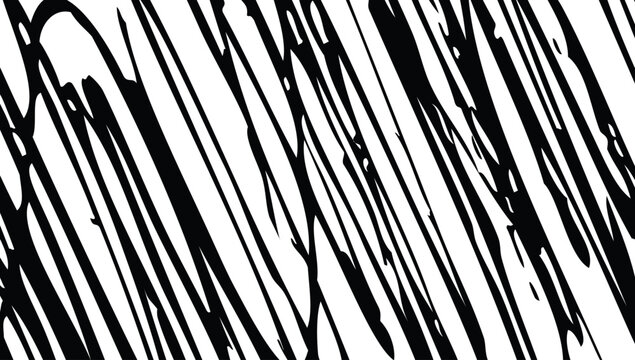 Abstract black and white chaotic scribble brush stroke pattern illustration vector artwork design for modern background texture graphics