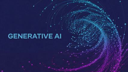 Obraz premium Generative Ai Technology Concept With Futuristic Digital Spiral Isolated On Transparent Background