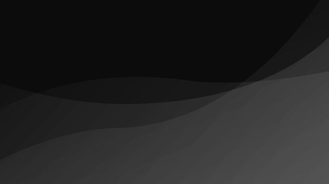 Dark abstract wave motion background with smooth flowing layers and subtle movement. Seamless 20-second loop in 4K resolution. Minimal modern animation ideal for presentations, corporate videos.