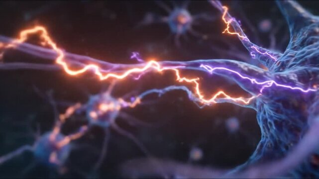 Microglial cell network with nano eclectic animation 