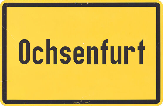 Ortsschild Ochsenfurt