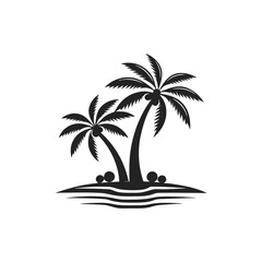 Fototapeta premium Simple black and white vector illustration of a tractor
