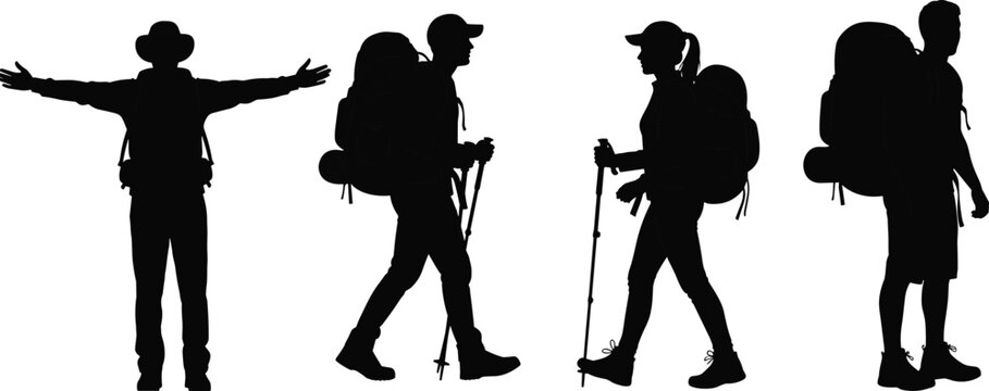 Black silhouettes set of professional baseball players performing various action poses including pitching catching and throwing balls isolated on white background for competitive sports concepts