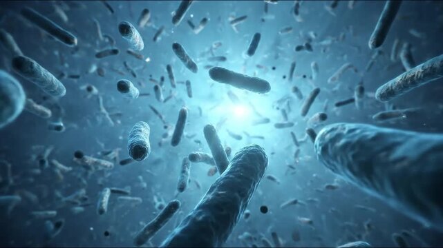 million of 3d bacteria flow