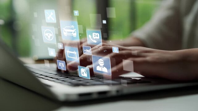 Car service and insurance provide vehicle maintenance, car insurance coverage claim app, and safety. Mobile car service and insurance, cost estimate, driver user gain confidence and protection. Funnel