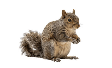 squirrel on a white background © Daniel