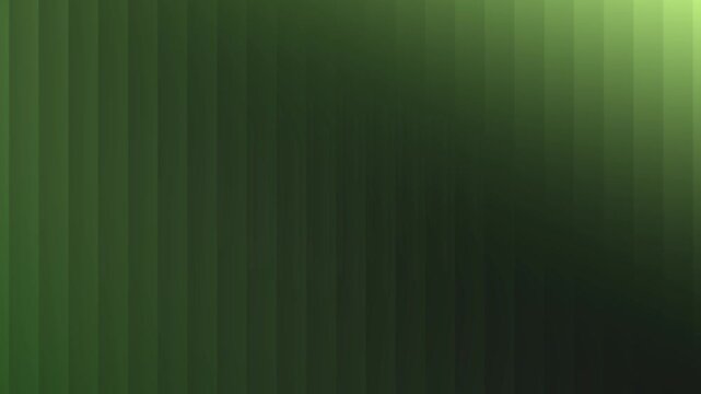 Abstract green gradient vertical stripes geometric pattern background with subtle light effect and dark fade for