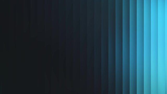 Abstract vertical gradient bars flowing down with subtle light effects creating a modern dark blue and teal digital