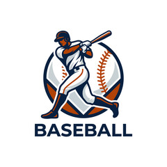 Fototapeta premium This illustration features a baseball player in action, swinging a bat to hit a ball, symbolizing athleticism, teamwork, and the spirit of competition in sports.