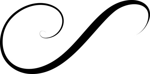 Flourish Swirl Calligraphy Line