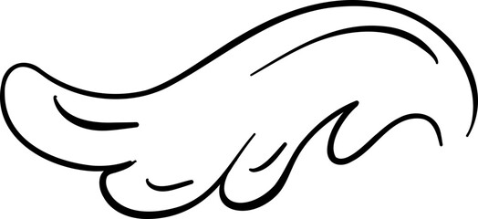 Obraz premium Angel Wing Doodle