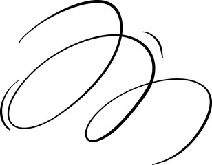 Spiral Scribble Curve Line