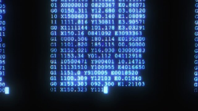 Hacker code on computer screen, suggesting programming, software development, cybersecurity and hacking; close-up pixelated terminal text and script evoke data, networks and digital technology.