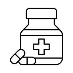 Fototapeta premium Vitamin capsule icon