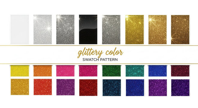 set of different colour swatch