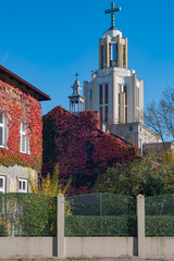 St. Stanislaus Kostka Church in Krakow, modernist architecture in Debniki district   Kościół św. Stanisława Kostki w Krakowie, architektura modernistyczna na Dębnikach © Maciej