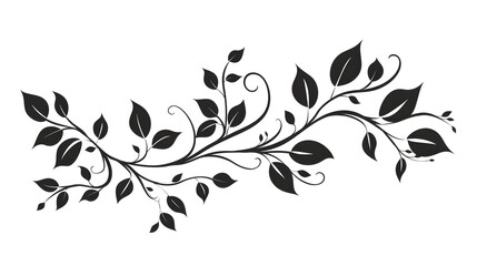 Leaf silhouettes, vector collection, diverse leaves shapes, nature elements. Ideal for eco friendly brand aesthetics, botanical illustrations, educational materials, artistic designs, decorations.