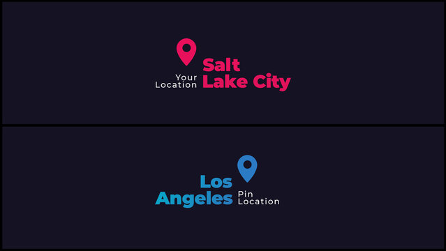 Modern Side Pin Location Animation