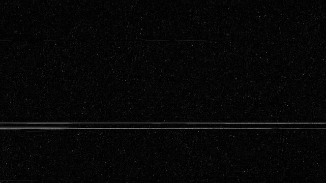 VHS error screen glitch transition with analog television noise effect