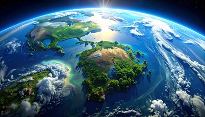 Fototapeta premium planet earth in space