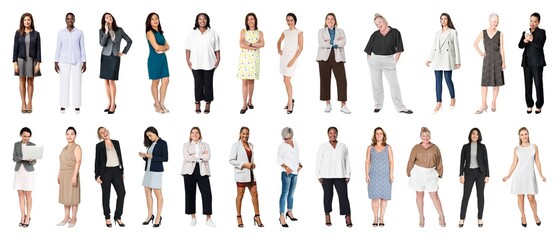 Diverse professional women standing confidently