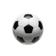 Fototapeta premium Classic blackandwhite soccer ball isolated on transparent background transparent background