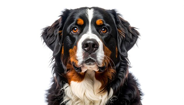 Close-up portrait of a Bernese Mountain Dog (1)