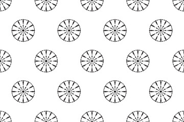 Fototapeta premium Intricate Mandala Floral Ornament – Decorative Line Art Pattern Design