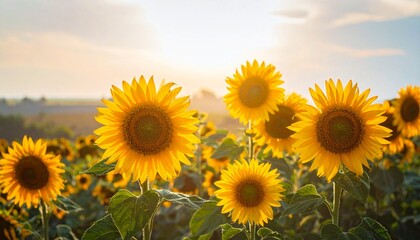Fototapeta premium Sonnenblumen im Sommer