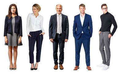 Obraz premium Diverse professional business attire